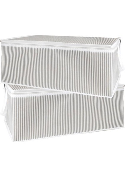 2’li Baskılı Baza Hurcu Seti, Yatak Kanepe Altı Yastık Kıyafet Çamaşır Düzenleyici (60X40XCM) 2 Adet modelleri