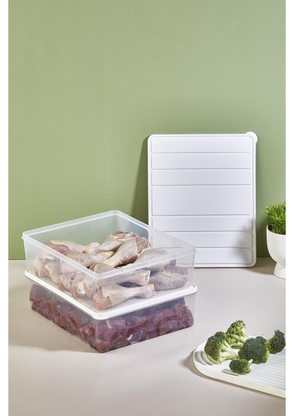 Mor Saklama Kabı Seti, 2 Adet 4 Litrelik, Şık ve Kullanışlı Ev Organizasyonu Ürünü fırsatları