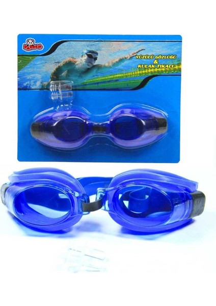 Renkli Yüzücü Gözlüğü ve Kulak Tıkacı Seti, Konforlu ve Şık Tasarım