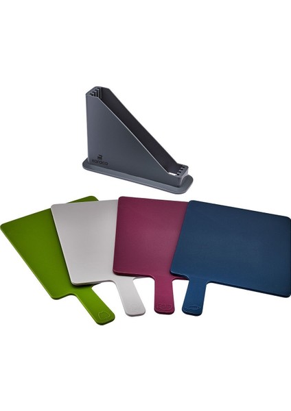 5 Parça Gri Kesme Tahtası Seti, Dayanıklı ve Şık Mutfak Gereci