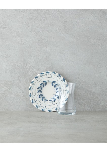 12 Parça Çay Takımı, 6 Kişilik, 165 Ml, Mavi-Yeşil, Ekru fiyatları