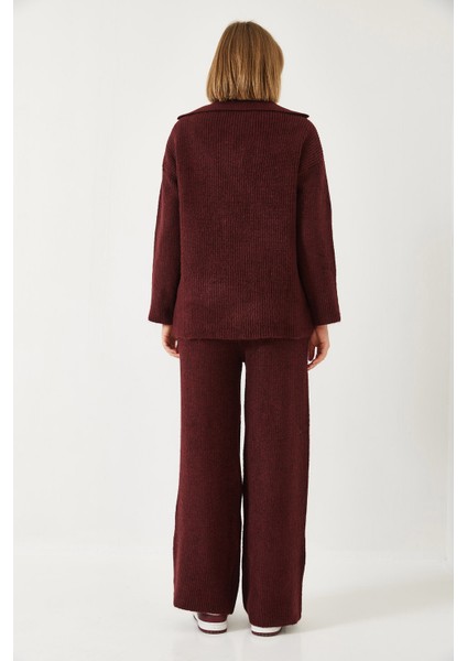 Kadın Gömlek Yaka Kalın Triko Alt Üst Takım indirimleri