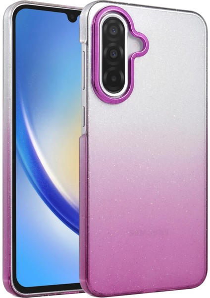 Samsung Galaxy A14 Kılıf Simli Shinys Glossy Renk Geçişli Kapak