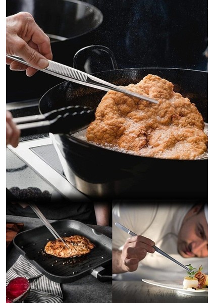 Masterchef Et Cımbızı Maşa Pratik Pişirme Cımbızı Çelik Maşa 30CM | Profesyonel Şef Cımbızı fiyatları