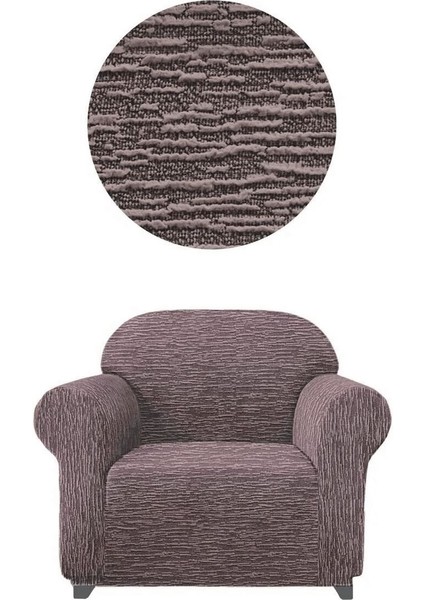 Kahverengi Düz Desen Tekli Koltuk Kılıfı, Şık ve Koruyucu Ev Dekoru.