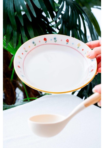 6 Parça Renkli Yemek Tabağı, 19 Cm, Şık ve Kullanışlı Set fiyatları