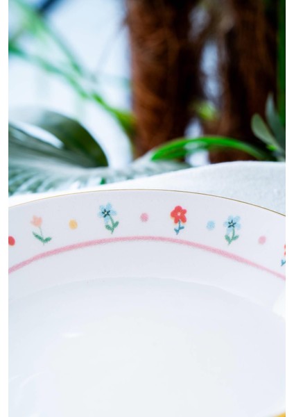 6 Parça Renkli Yemek Tabağı, 19 Cm, Şık ve Kullanışlı Set fırsatları