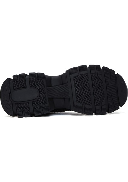 Zero Kadın Siyah Kalın Tabanlı Taşlı Kumaş Sneaker 25AFD43016F fırsatları