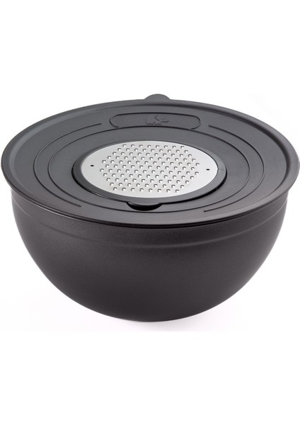 Globe 5 Parça Paslanmaz Çelik Rendeli Saklama ve Karıştırma Kabı Seti – Mat Siyah, Mutfak Düzeni ve Pratik Kullanım