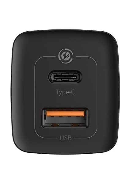 Gan2 Lite Hızlı Şarj Adaptörü C+U 65W Eu, Siyah modelleri
