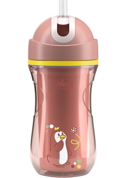 Pembe Spor Bardak Pipetli 14 Ay+ Kız Çocuklar Için Neşeli Içecek Şıklığı