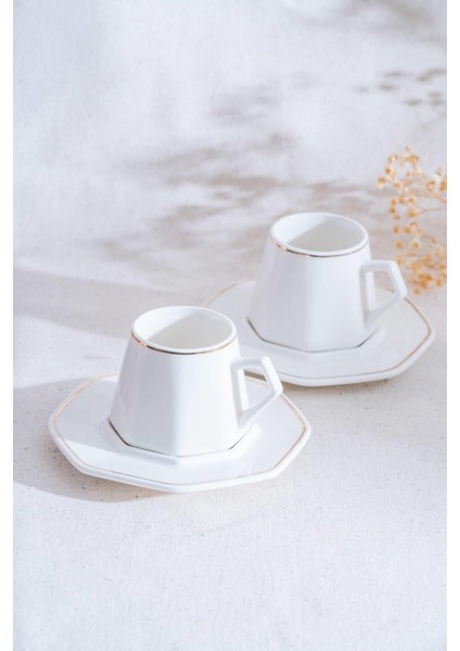 6 Kişilik Beyaz Kahve Fincanı Takımı, 90 Ml, Şık ve Kaliteli Tasarım modelleri