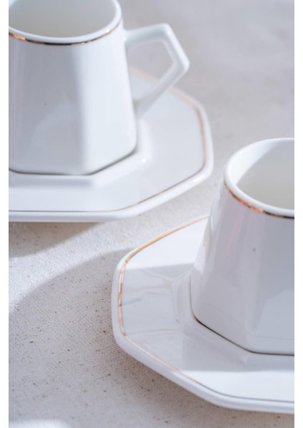 6 Kişilik Beyaz Kahve Fincanı Takımı, 90 Ml, Şık ve Kaliteli Tasarım fırsatları