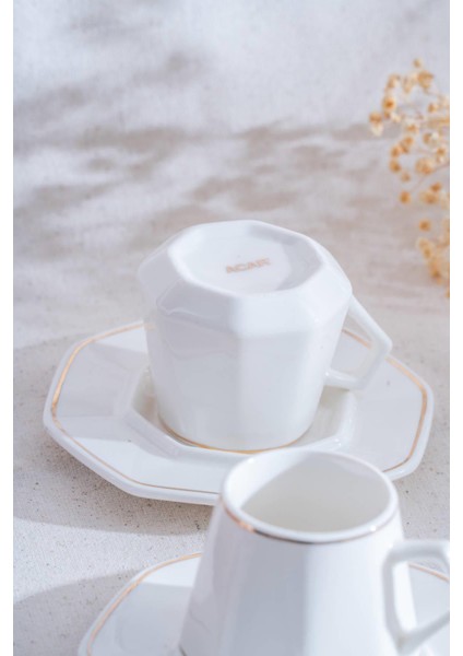 6 Kişilik Beyaz Kahve Fincanı Takımı, 90 Ml, Şık ve Kaliteli Tasarım indirimleri