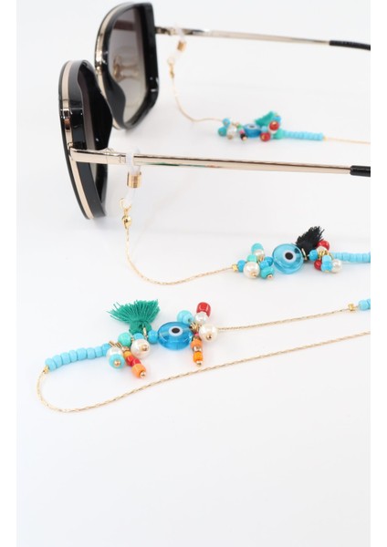 Gold Nazar Boncuklu Gözlük Ipi. Kadın Gözlük Zinciri. Gözlük Ipi. Gözlük Ipi Askısı. Gözlük Zinciri. fırsatları