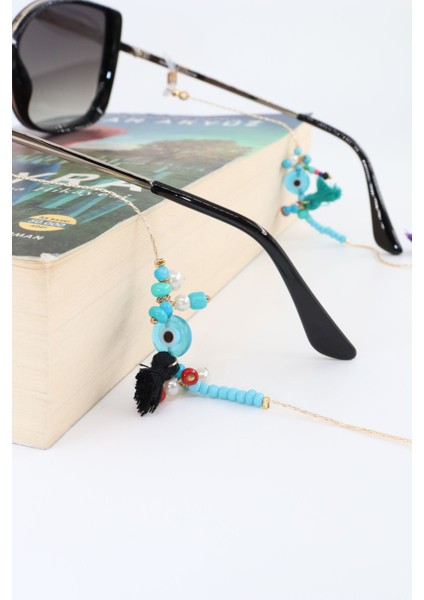 Gold Nazar Boncuklu Gözlük Ipi. Kadın Gözlük Zinciri. Gözlük Ipi. Gözlük Ipi Askısı. Gözlük Zinciri. indirimleri