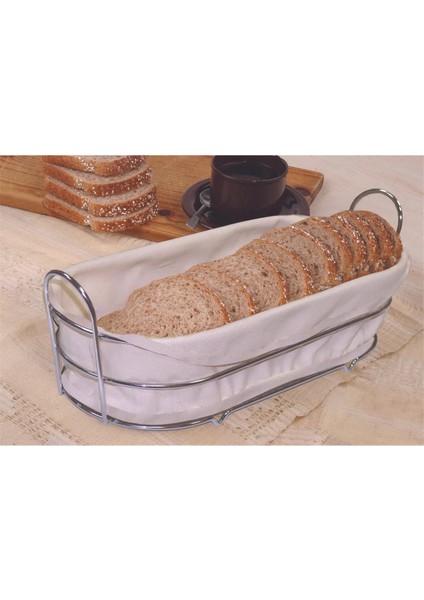 Büyük Boy Beyaz Metal Ekmek Kutusu Tezgah Üstü Mutfak Düzenleyicisi