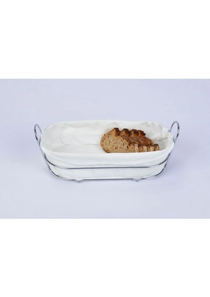 Büyük Boy Beyaz Metal Ekmek Kutusu Tezgah Üstü Mutfak Düzenleyicisi