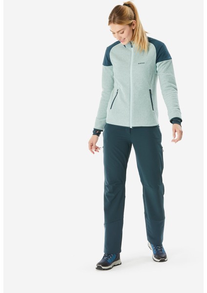 Quechua Kadın Sıcak Tutan Outdoor Polar Mont - Yeşil - MH500 Mountain fiyatları