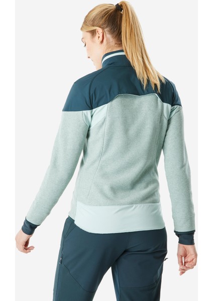 Quechua Kadın Sıcak Tutan Outdoor Polar Mont - Yeşil - MH500 Mountain modelleri