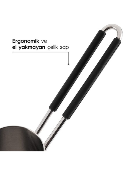 Paslanmaz Çelik 4 Parça Standlı Cezve Seti, Dayanıklı ve Şık Mutfak Gereci fırsatları