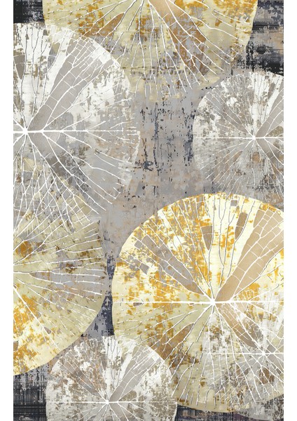 |gri-Altın Renk Bohem Makro Deseni 01 |çerçeveli Temperli Cam Tablo Tekli Dikey fiyatları