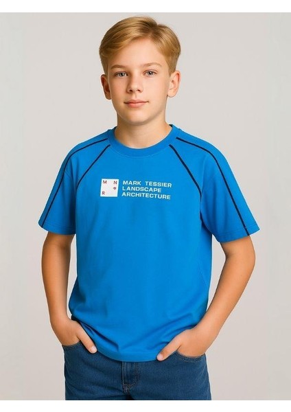 Çocuk Mark Yazılı Oversize Tasarım T-Shirt