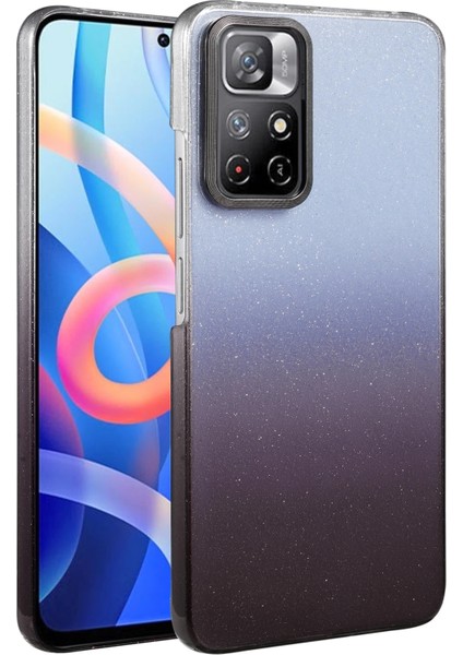 Xiaomi Redmi Note 11 Pro 5g Kılıf Simli Shinys Glossy Renk Geçişli Kapak
