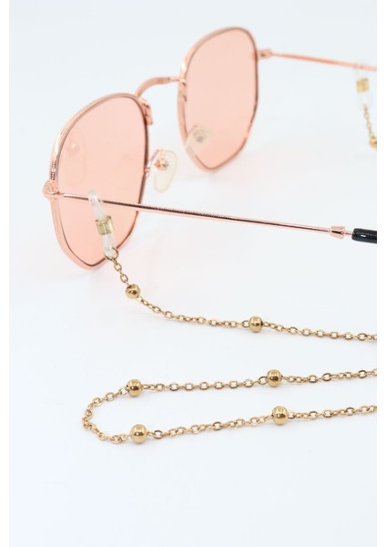 Çelik Gold Renk. Gözlük Zinciri. Özel Tasarım Steel. Gözlük Ipi. Gözlük Askısı. Unisex fiyatları