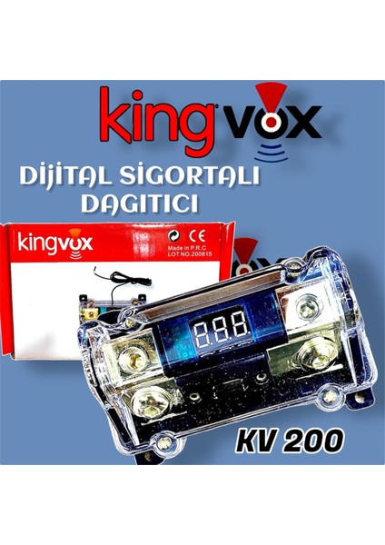 Voltaj Göstergeli 200 Amper Sigorta