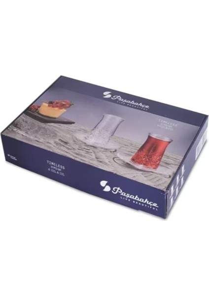 Turuncu 12 Parça Çay Takımı, Şık ve Hediye Kutulu, Timeless Serisi