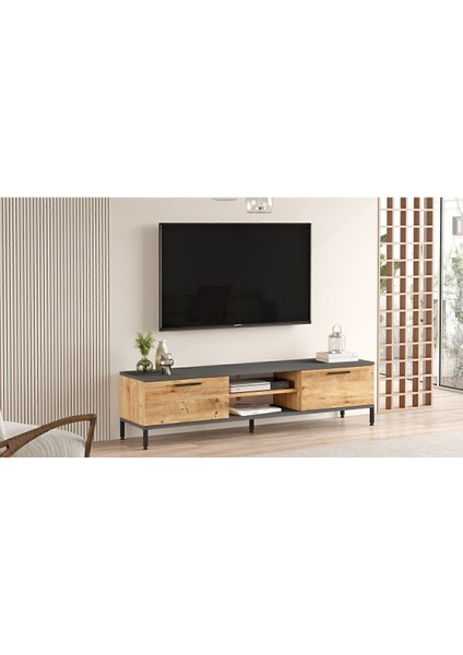 Best 160CM 2 Kapaklı Metal Ayaklı Çam Tv Ünitesi Bes1-Aa modelleri