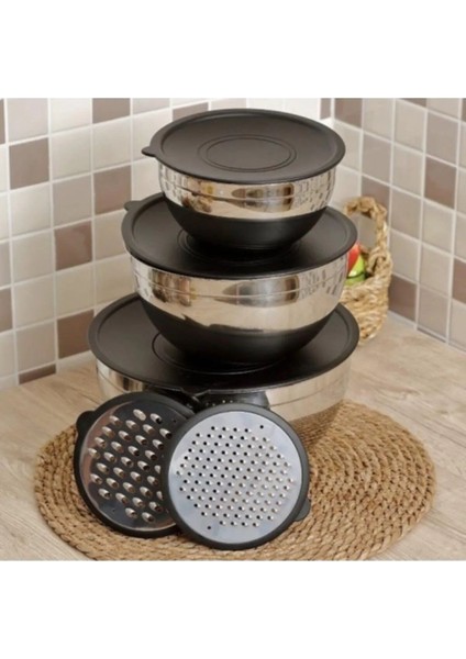 9 Parça Çok Amaçlı Rende ve Saklama Kabı Seti, Çok Renkli, Dayanıklı modelleri