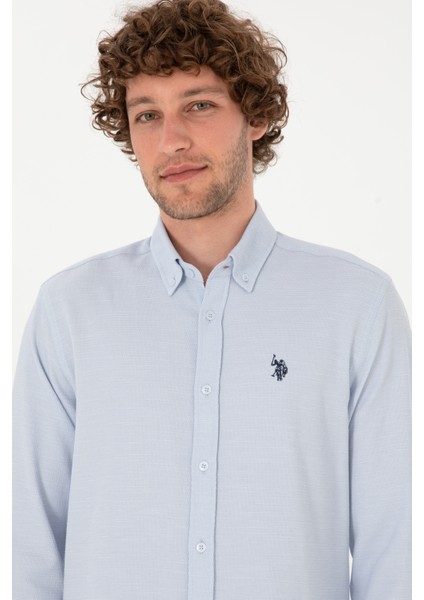 Erkek Açık Mavi Gömlek Desenli 50316639-VR003 fiyatları
