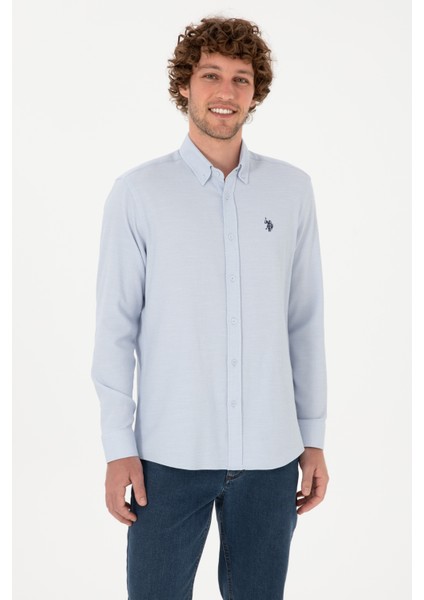 Erkek Açık Mavi Gömlek Desenli 50316639-VR003 modelleri