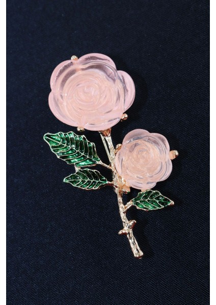 Pembe Gül Broş. Yaka Iğnesi Pembe Güllü Broş. Tasarım Pembe Gül Broş. Kadın Broş. Gül Broş. fırsatları