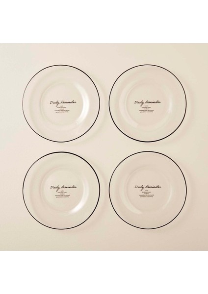 4'lü Siyah Servis Tabağı Seti, 26 Cm, Şık ve Kullanışlı Ev ve Davet Aksesuarı fiyatları