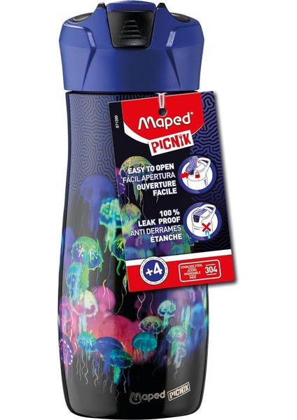 Derin Deniz Çelik Matara 580 Ml, Dayanıklı ve Şık Tasarım