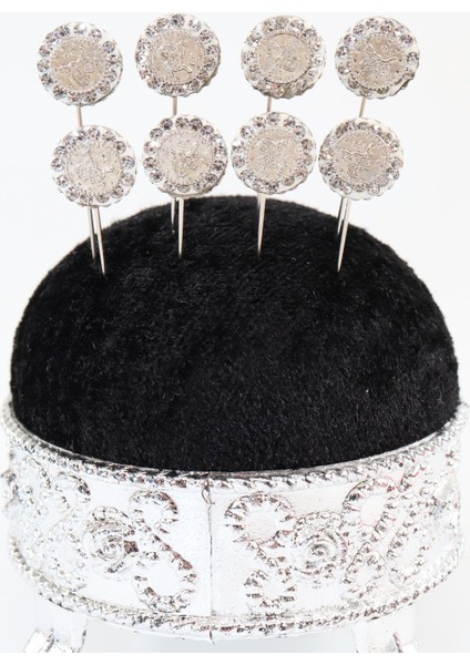 8’li Tuğralı Taşlı Eşarp Iğnesi. Şal Iğnesi. Türban Iğnesi. Başörtü Iğnesi. Eşarp ve Şal Iğnesi. fırsatları