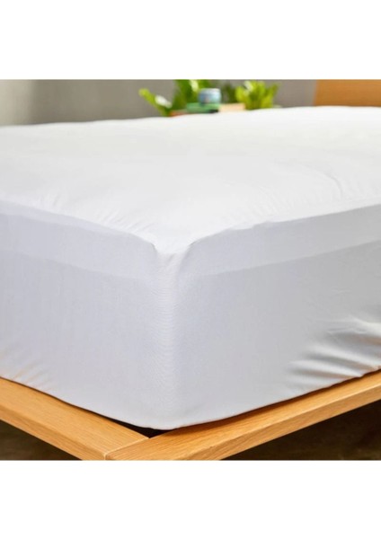 Sıvı Geçirmez Pamuklu Fittted Yatak Koruyucu, Çift ve Tek Kişilik Seçeneklerle fırsatları
