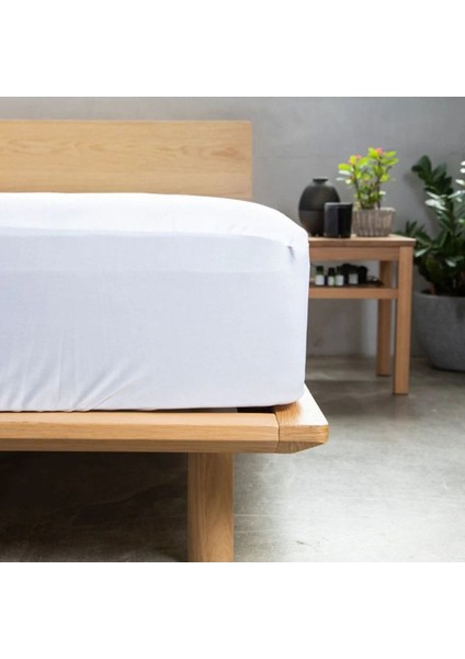 Sıvı Geçirmez Pamuklu Fittted Yatak Koruyucu, Çift ve Tek Kişilik Seçeneklerle indirimleri