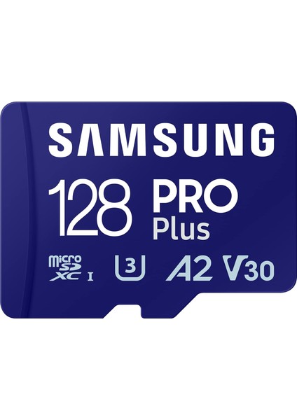 Pro Plus 128GB Microsdxc Bellek Kartı, 180MB/S Okuma, 130MB/S Yazma, Uhs-I, U3, V30, A2, Sd Adaptörlü