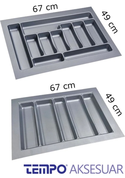 Turkuaz Çekmece Içi Düzenleyici, Kısaltılabilir, 67X49 / 61X40 cm