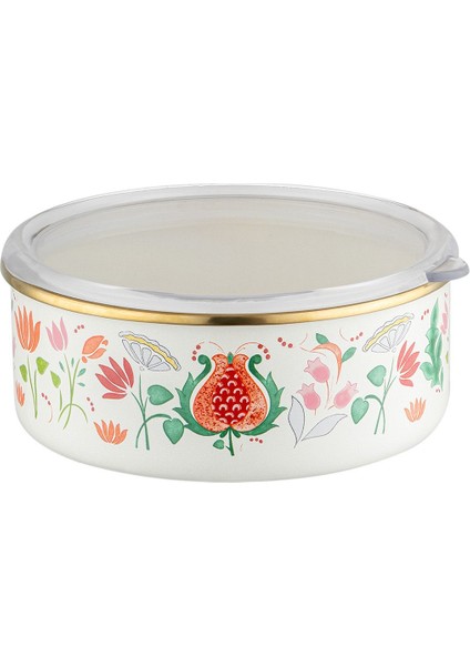 Bej Emaye Sedef 3'lü Saklama Kabı Seti 14-18-18 cm fırsatları