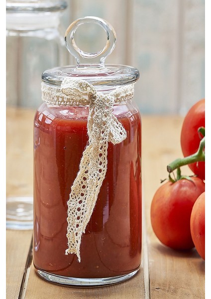 2'li Şeffaf Cam Kavanoz Seti, Kapaklı, 1130CC, Modern ve Şık Tasarım modelleri