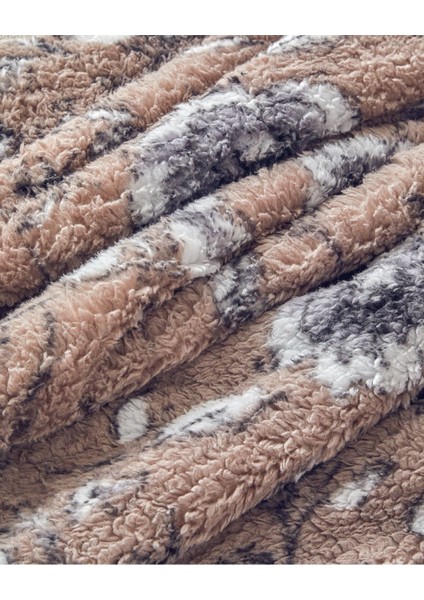 Kahverengi Gardenia Glow Baskılı Sherpa Battaniye, Sıcak ve Yumuşak Kullanım Sağlar. modelleri