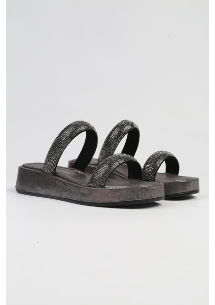 ®| PC-53089- 3950 Siyah-Kadın Taşlı Terlik fiyatları