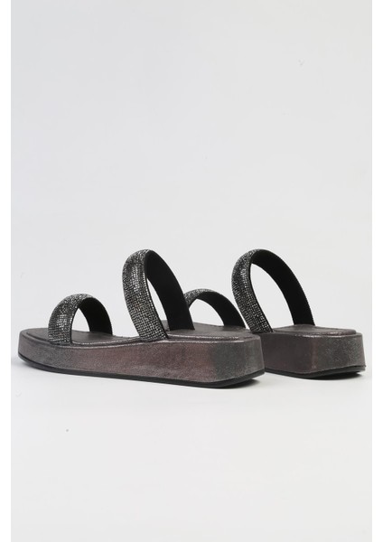 ®| PC-53089- 3950 Siyah-Kadın Taşlı Terlik modelleri