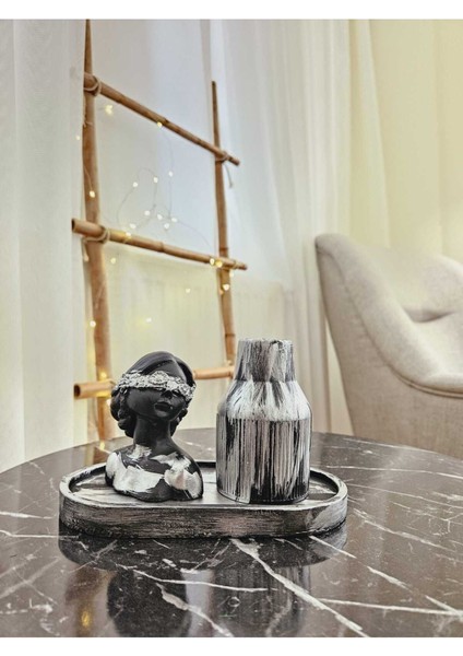 Kadın Figürlü 3'lü Oval Vazo Seti ve Dekoratif Obje, Tabak, Biblo, Eşya fiyatları