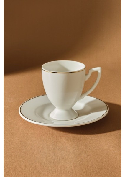 6 Kişilik Beyaz Kahve Fincan Takımı, 85 Ml, Şık ve Zarif Tasarım fırsatları